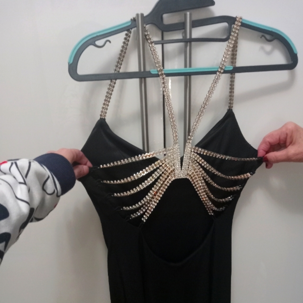 SPIDER DIAMOND STUDDED DRESS